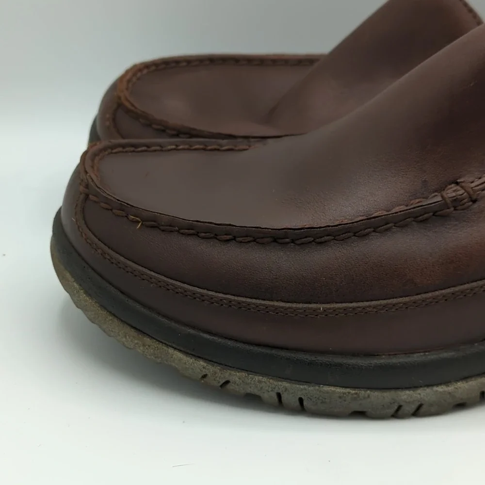 Dansko Men's Wayne Leather Slip Resistant Loafer Brown Size EU 46 US 12.5/13